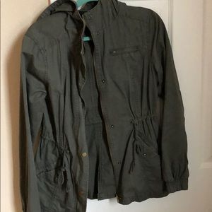 F21 Utility Olive Green Jacket